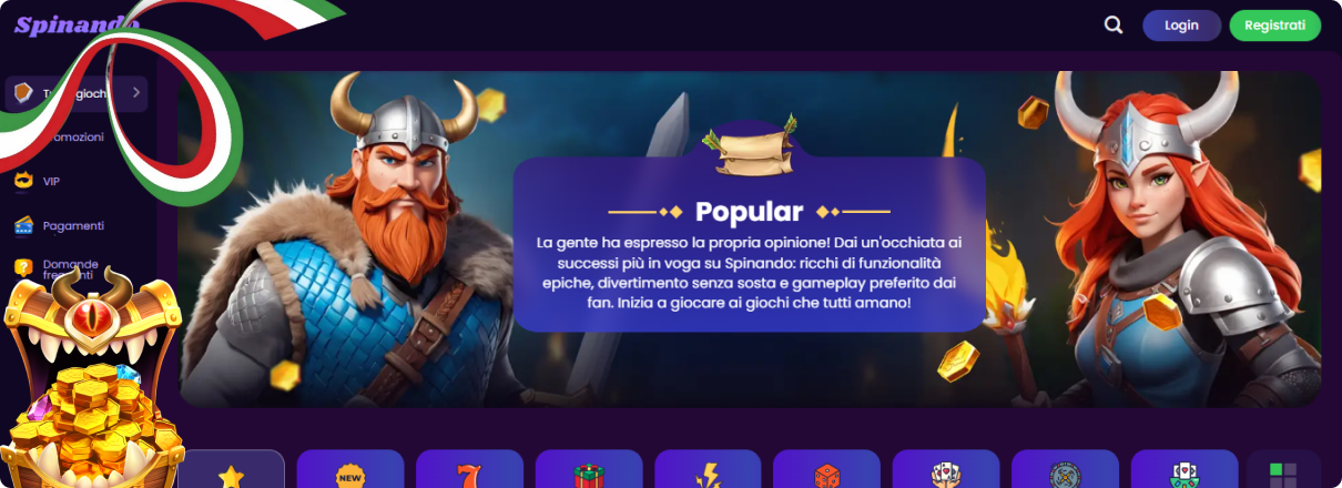 Spinando Popular Games